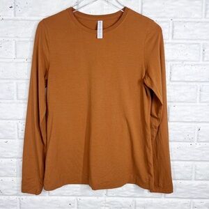 ATHLETA Burnt Orange Crewneck long sleeve knit t-shirt